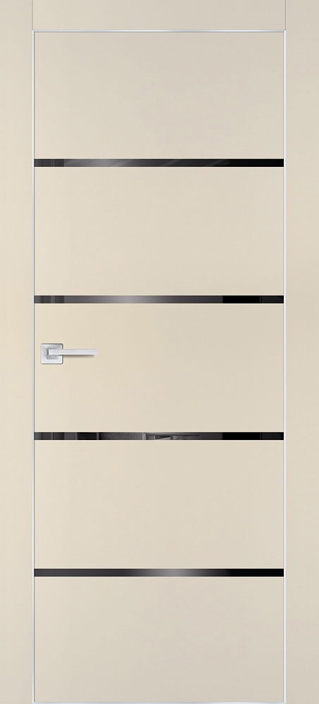 Межкомнатная дверь PX-17  AL кромка с 4-х ст. Бежевый матовый