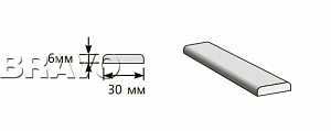 Товар Притворная планка 2000x30x6 BRK180