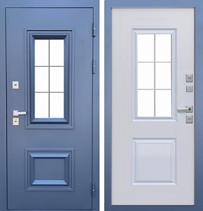 Товар Дверь MXD ТЕРМО ТИТУЛ « ТТ » стеклопакет муар серый RAL 7024 DIS007173