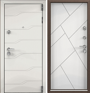 Товар Дверь Цербер 3К Чёрная Линкор Белый Сменная панель DIS006473