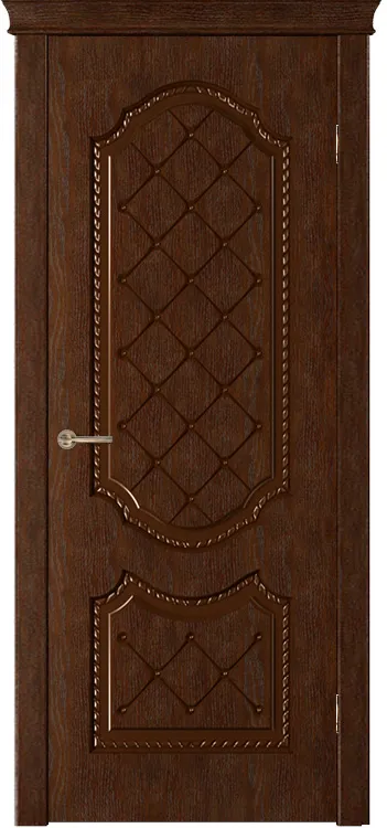 Межкомнатная дверь Легенда Флер Тон каштан глухое ост
