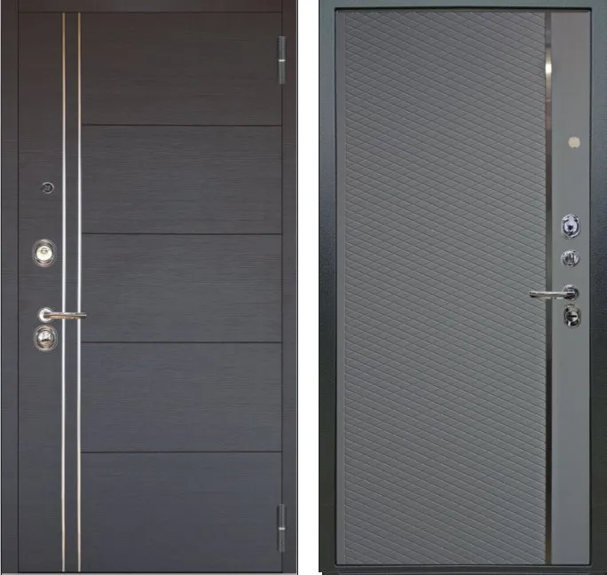 Дверь Аргус ЛЮКС 3К Лофт-венге Антик серебро DIS006855