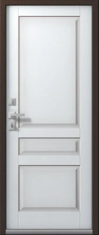 Товар Дверь Термо-2 Шоколадный Муар -Кашемир Белый DIS007374