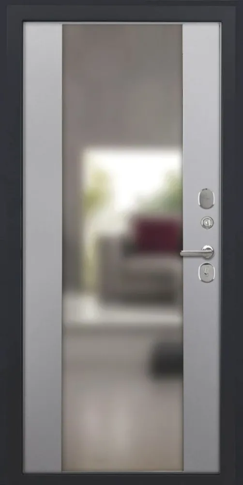 Товар Дверь ДвериПРО L Термо Алиса (16мм, ПВХ софт грей, зеркало) DPRO195343