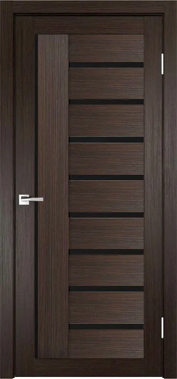 Межкомнатная дверь Легенда Y-5 тон Грей Остекление Лакобель черное